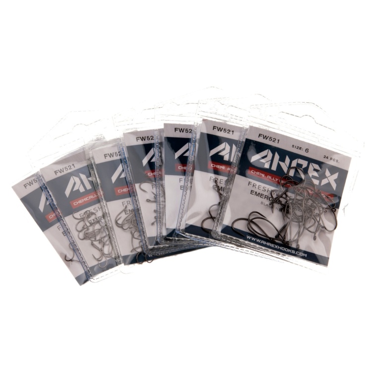 Ahrex Fw521 Emerger Hook Barbless #6 Trout Fly Tying Hooks